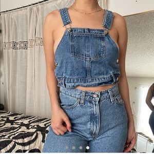 EDIKTED CROPPED OVERALL TOP